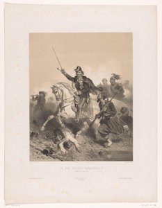 King Victor Emmanuel II of Italy during the Battle of Palestro by Adolphe Jean Baptiste Bayot