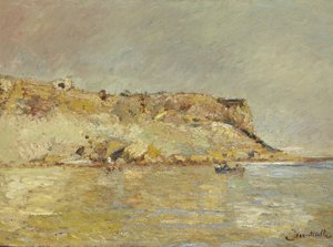 Coastal Mountain Range by Adolphe Joseph Thomas Monticelli