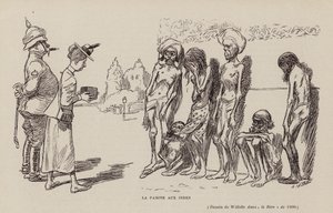 Famine in India by Adolphe Leon Willette