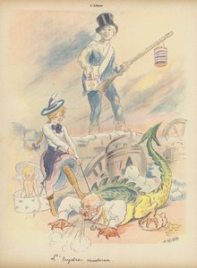 The Modern Hydra by Adolphe Leon Willette