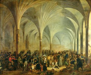 The Military Hospital of the French and Russians at Marienburg in June 1807, 1808 by Adolphe Roehn