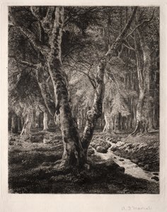 Forest of Pierrefonds by Adolphe Théodore Jules Martial Potémont
