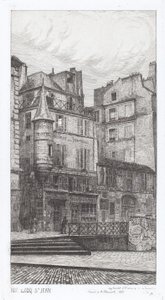 Rue du Coq St. Jean by Adolphe Théodore Jules Martial Potémont