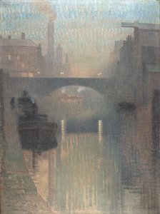 Bailey Bridge, Manchester by Adolphe Valette