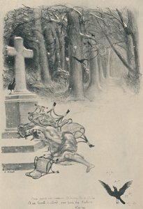 La Cigale, 1919 by Adolphe Leon Willette