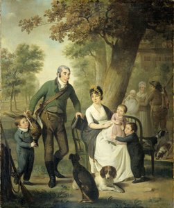 Jonkheer Gysbert Carel Rutger Reinier van Brienen van Ramerus (1771-1821), with his Wife and four of their Children