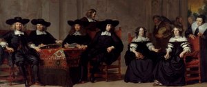 Governors and Governesses of the Oudemannen- en Vrouwengasthuis by Adriaen Backer