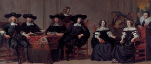 Governors and Governesses of the Oudemannen- en Vrouwengasthuis by Adriaen Backer