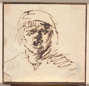 Head of a Shouting Boy