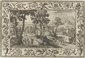 Emmaus Disciples (series title) by Adriaen Collaert