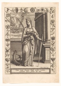Saint Catherine by Adriaen Collaert