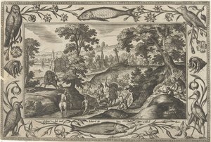 Deer Hunt by Adriaen Collaert