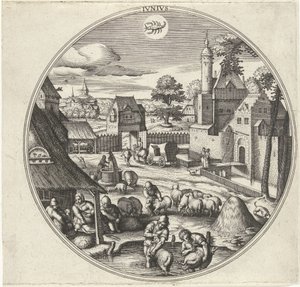 June (The Twelve Months series) by Adriaen Collaert