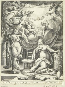 The Annunciation by Adriaen Collaert