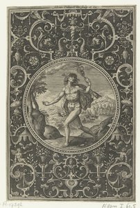 Medallion with Mercury Holding His Staff