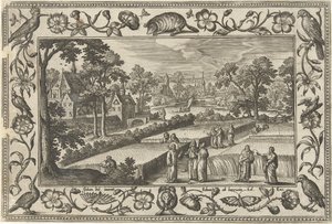 Picking Grain on the Sabbath by Adriaen Collaert