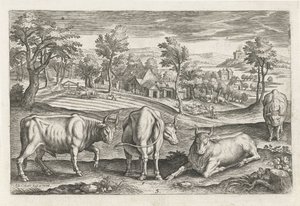 Cattle (Four-Legged Animals) by Adriaen Collaert