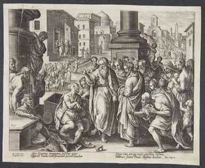 St. Paul Heals a Cripple in Lystra by Adriaen Collaert