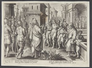 St. Paul Preaching in Rome by Adriaen Collaert