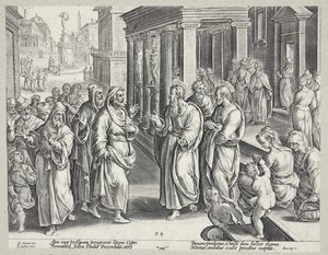 The Blinding of Elymas by Adriaen Collaert