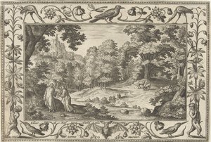 Temptation in the Desert (Landscapes with Biblical, Mythological Scenes and Hunting Scenes)