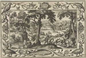Boar Hunt by Adriaen Collaert