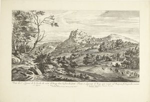 View of Saint Laurent de la Roche by Adriaen Frans Boudewyns