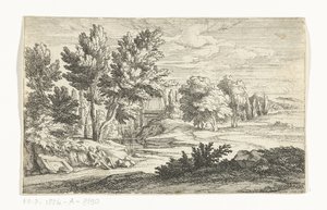 Landscape with Tomb Monument