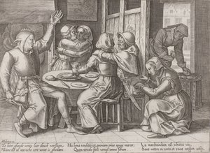 Drinking Company with a Jester by Adriaen Huybrechts (I)