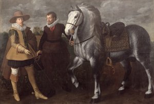 Portrait of a Gentleman with His Horse and Groom, 1624