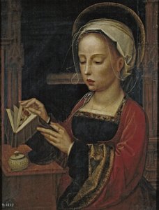 Mary Magdalene Reading by Adriaen Isenbrandt or Isenbrant