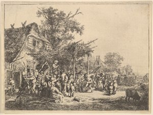 Dance Under the Trellis by Adriaen Jansz. van Ostade