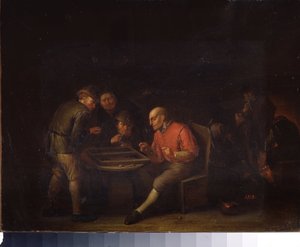 Flemings Playing Dice by Adriaen Jansz. van Ostade