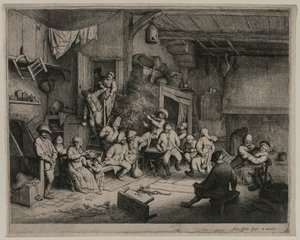 The Dance in the Inn, 1652 by Adriaen Jansz. van Ostade
