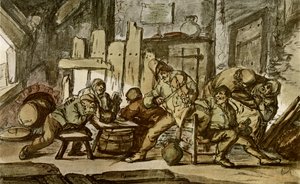 The Peasant Musician in a Village Tavern by Adriaen Jansz. van Ostade