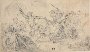 Peasants in a Brawl by Adriaen Pietersz. van de Venne