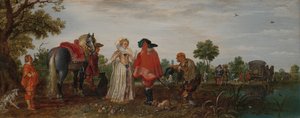 Spring (The Meeting) by Adriaen Pietersz van de Venne