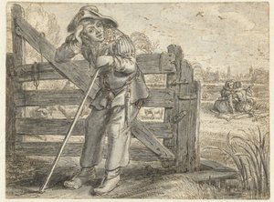 The Crazed Amour of Fat Leendert and Lijsje Teunis, with Joncker Maerten by Adriaen Pietersz van de Venne