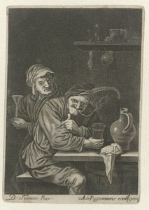 Smoking Farmer in Tavern