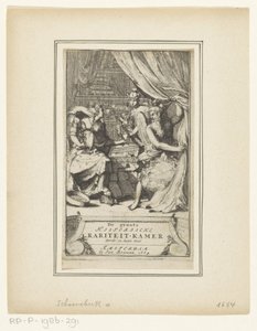 Allegorical Scene with Father Time, Mercury, and Wisdom by Adriaen Schoonebeek