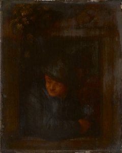 A Peasant Leaning on a Window Ledge