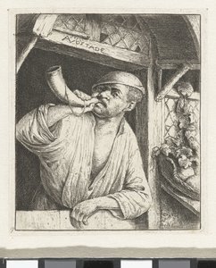 Baker Blowing a Horn
