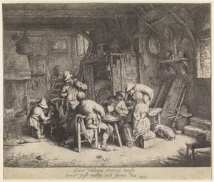 Farmers at a Meal in an Inn by Adriaen van Ostade