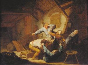 Peasants Fighting at an Inn