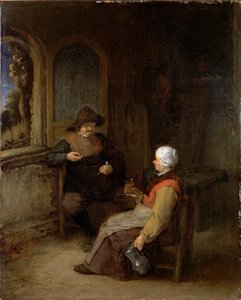 Interior of a Cottage by Adriaen van Ostade