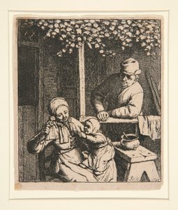 Woman Teasing Child with Doll