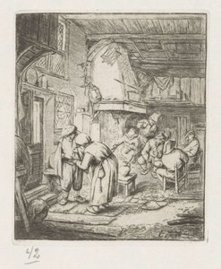 Man Pays His Costs to Woman in an Inn by Adriaen van Ostade
