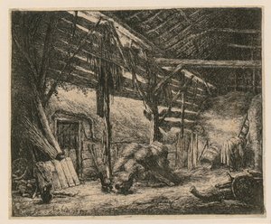 Barn by Adriaen van Ostade