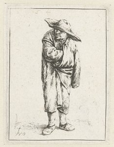 Standing Farmer with Hand and Arm in His Cloak, The Beggar Wrapped in His Cloak
