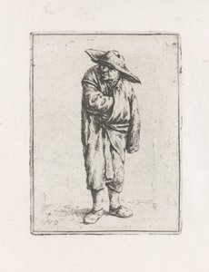 Standing Farmer with Hand in His Cloak